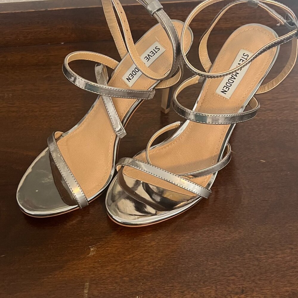 Silver Strap Heels - Picture 4 of 4